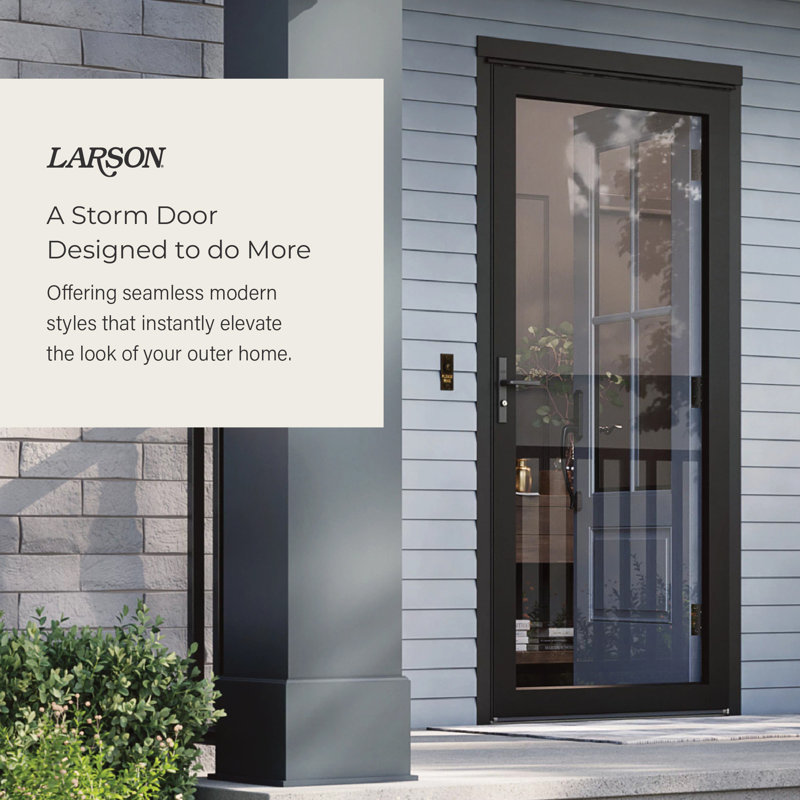 LARSON 60MT View Reversible Hinge Storm Door Full-View with